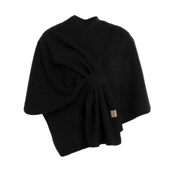 KNIT FACTORY WICKELWESTE LINA schwarz