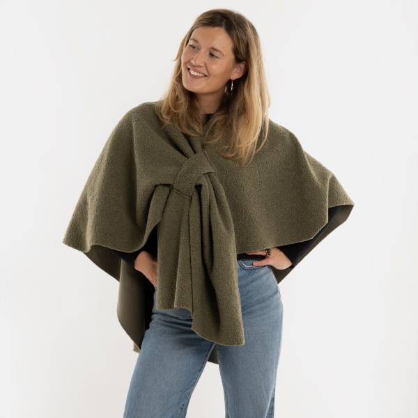 KNIT FACTORY WICKELWESTE LINA urban green