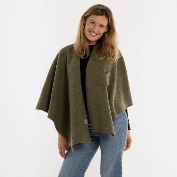 KNIT FACTORY WICKELWESTE LINA urban green
