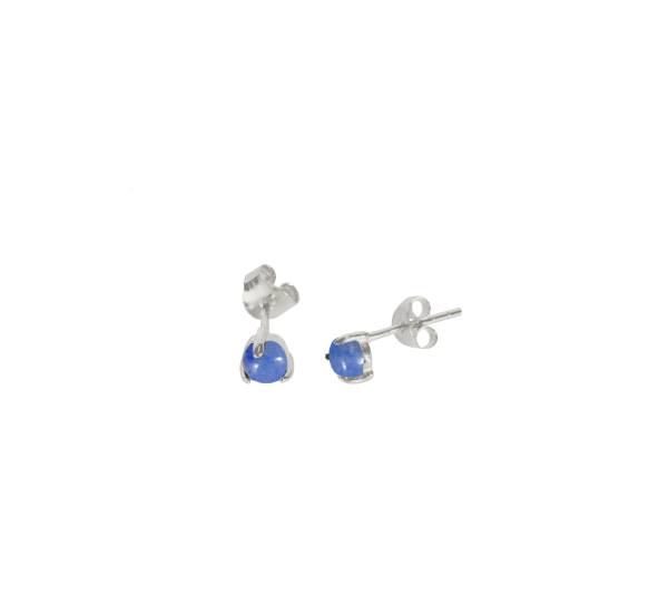 MASS JEWELZ Ohrringe Stecker Bildjaspis silber