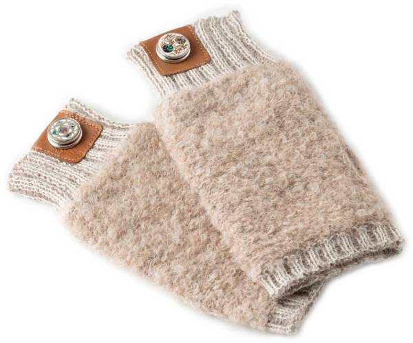 NOOSA-Amsterdam ORIGINAL PACHAMAMA ALPAKA BOUCLÉ FÄUSTLINGE latte melange