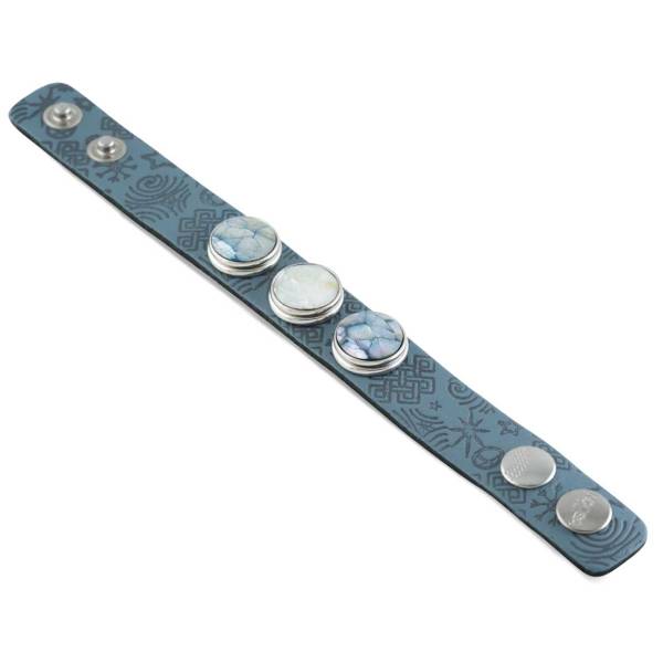 NOOSA Amsterdam ORIGINAL Armband NORN dusty blue - ohne Chunks