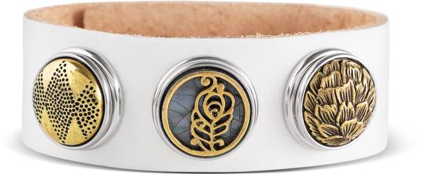 NOOSA Amsterdam ORIGINAL Armband CLASSIC WIDE weiß