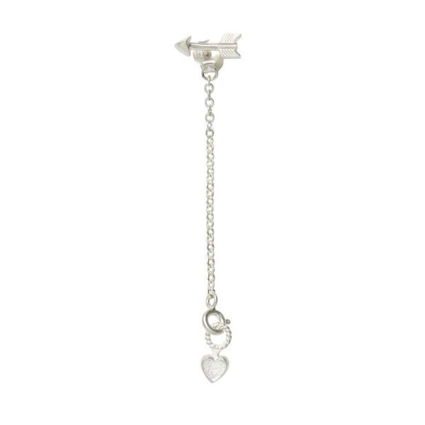 NOOSA-Amsterdam RELIC Ohrhänger ARROW CHAIN EARSTUD silber - ohne Relic