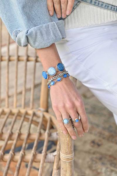 QOSS Armband BENTE full silver