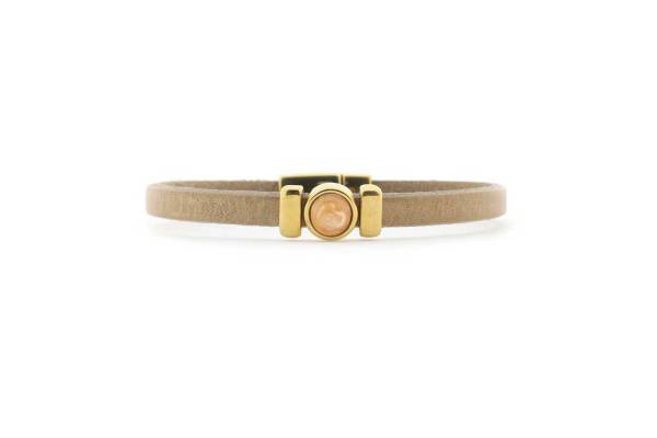 QOSS Armband ISABEL gold taupe canyon