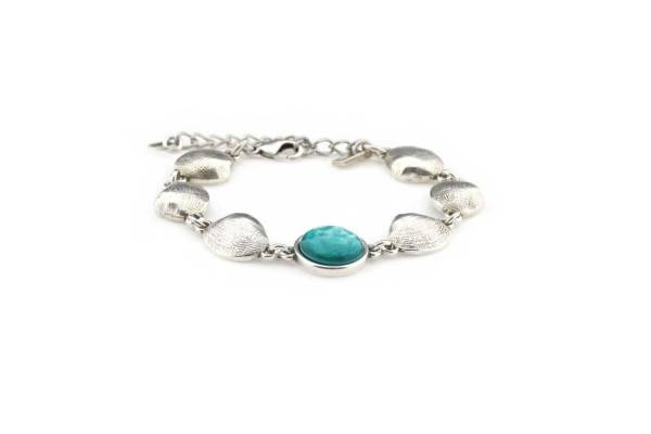QOSS Armband JADE silber turquoise