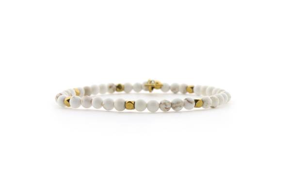 QOSS Armband MANON gold white Turquoise