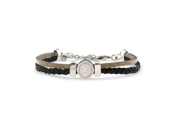 QOSS Armband FLORIEN taupe creme