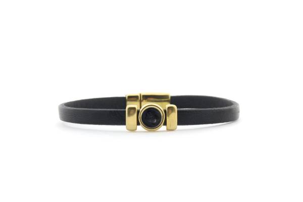 QOSS Armband ISABEL gold schwarz schwarz