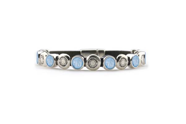 QOSS Armband JOSE vintage schwarz himmelblau