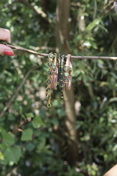 QOSS ArmbanQOSS Armband LOIS gold cremed LOIS gold creme