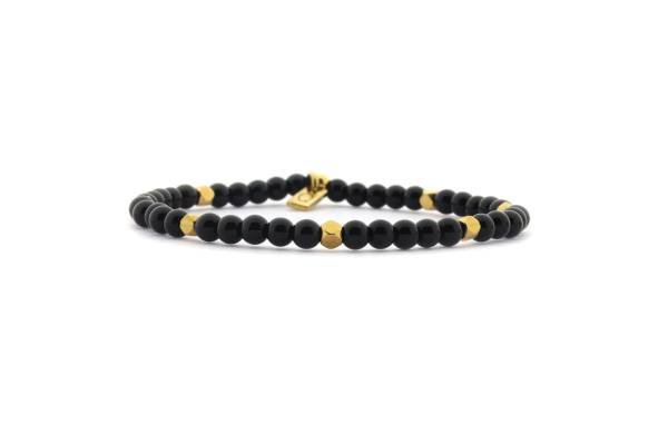 QOSS Armband MANON gold Blackstone
