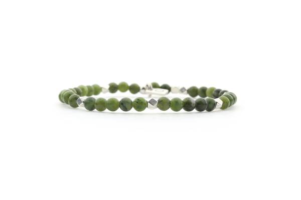 QOSS Armband MANON silber Taiwan Jade