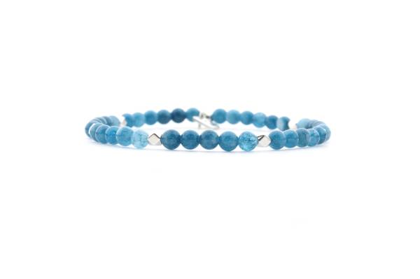 QOSS Armband MANON silber Seablue