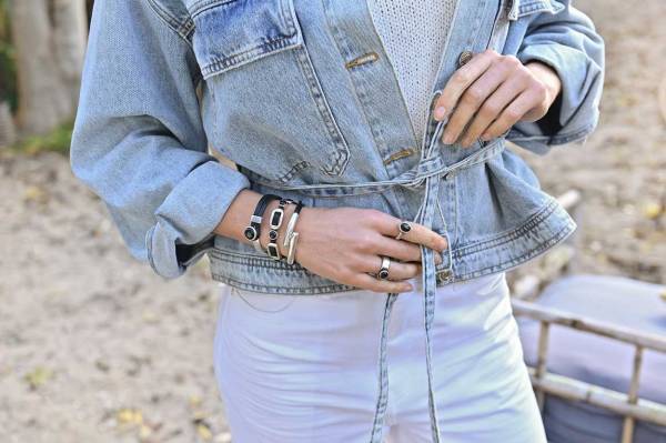 QOSS Armband HANNEKE grau