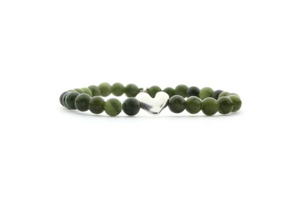 QOSS Armband YVONNE silber Taiwan Jade