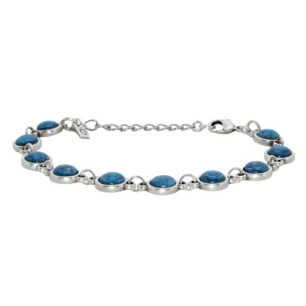 QOSS Armband LOIS silber saphirblau