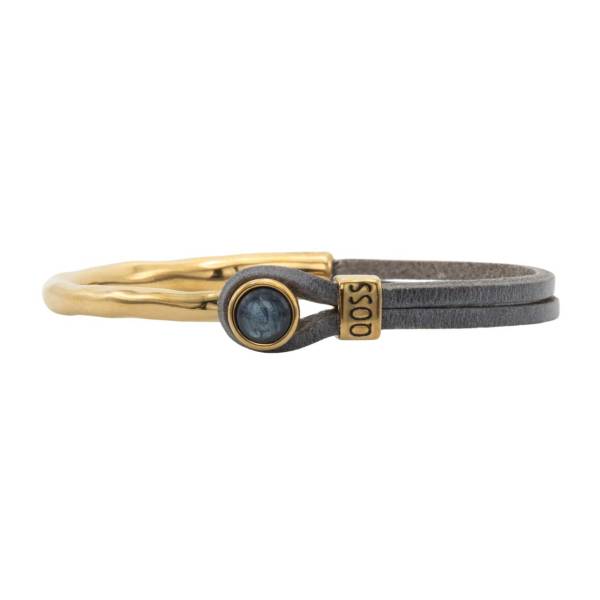 QOSS Armband COCO gold vintage schwarz jeansblau