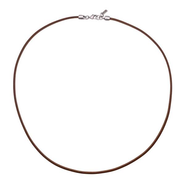 QOSS Lederkette IVA 85 cm braun