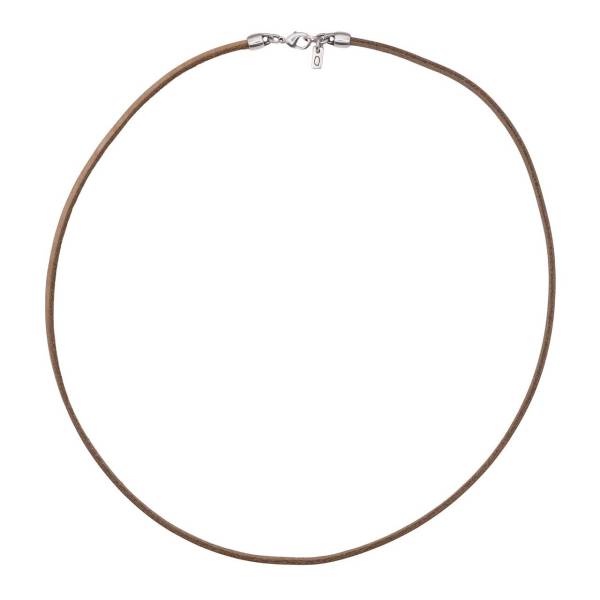 QOSS Lederkette IVA 60 cm taupe