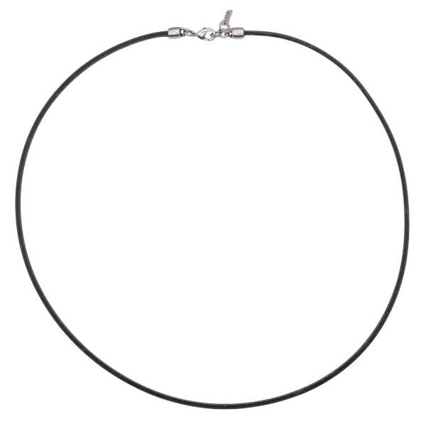 QOSS Lederkette IVA 85 cm vintage schwarz