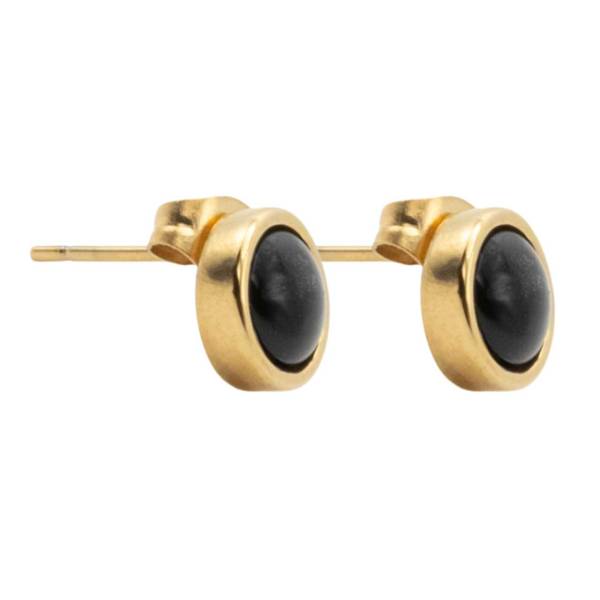QOSS Ohrringe LU gold schwarz