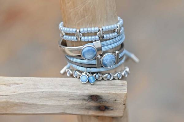 QOSS Armband NADINE silber creme