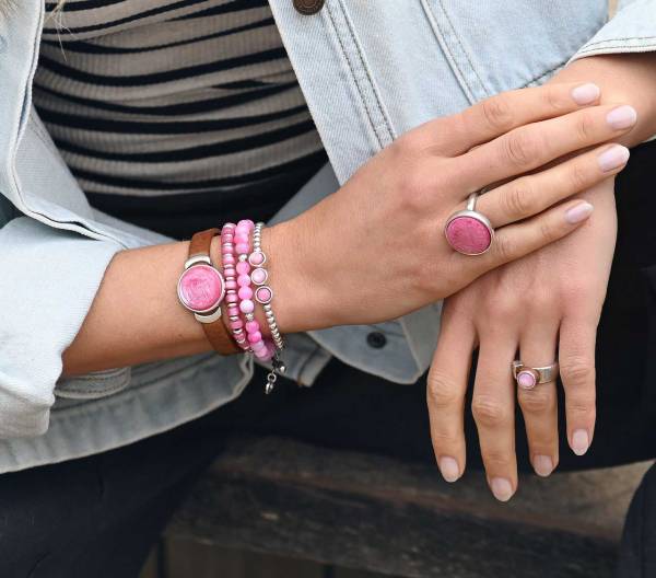 QOSS Armband SUZANNE silber orchidee Serie
