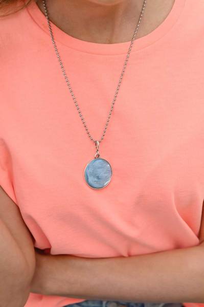 QOSS Anhänger SYLVIA Ø 3,5 cm eisblau