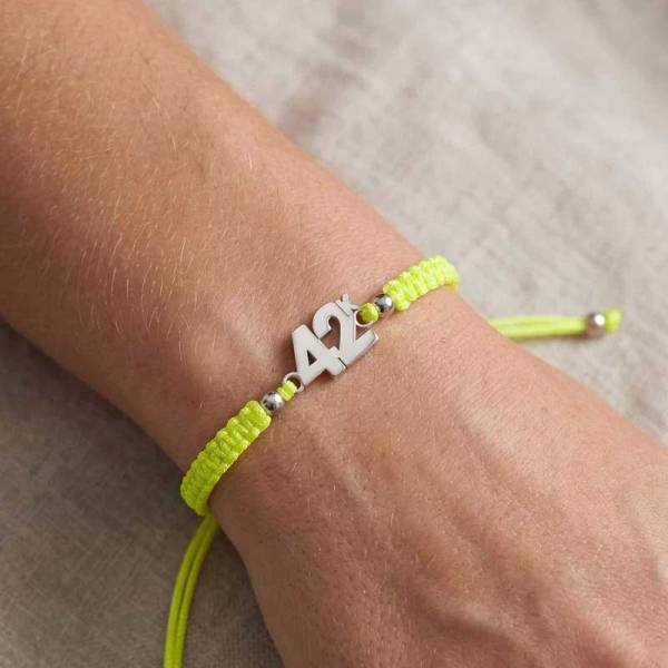 SAILBRACE Armband 42K NEON YELLOW BRAIDED