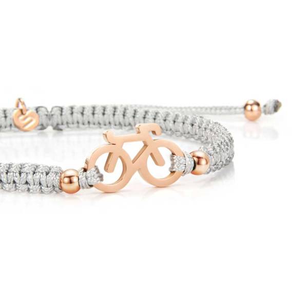 SAILBRACE Armband ROSÉ BIKE GREY BRAIDED