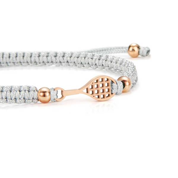 SAILBRACE Armband ROSÈ TENNIS GREY BRAIDED