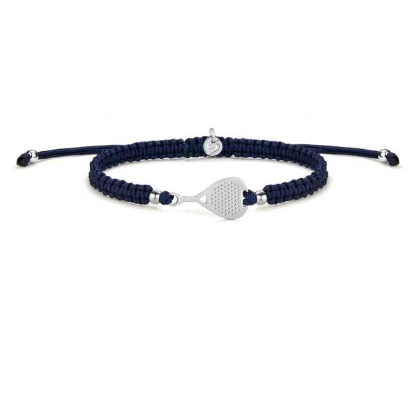 SAILBRACE Armband SILVER PADEL ROYAL BLUE BRAIDED