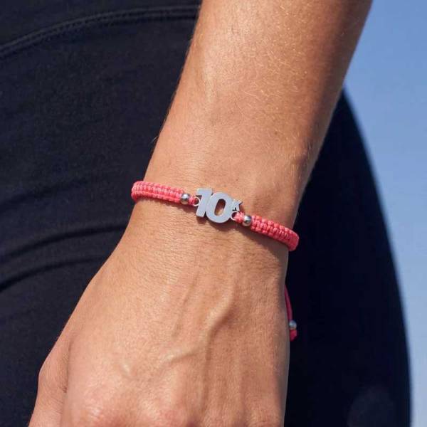 SAILBRACE Armband 10K NEON PINK BRAIDED
