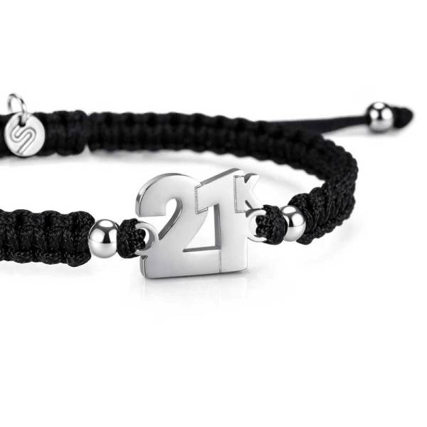 SAILBRACE Armband 21K BLACK BRAIDED