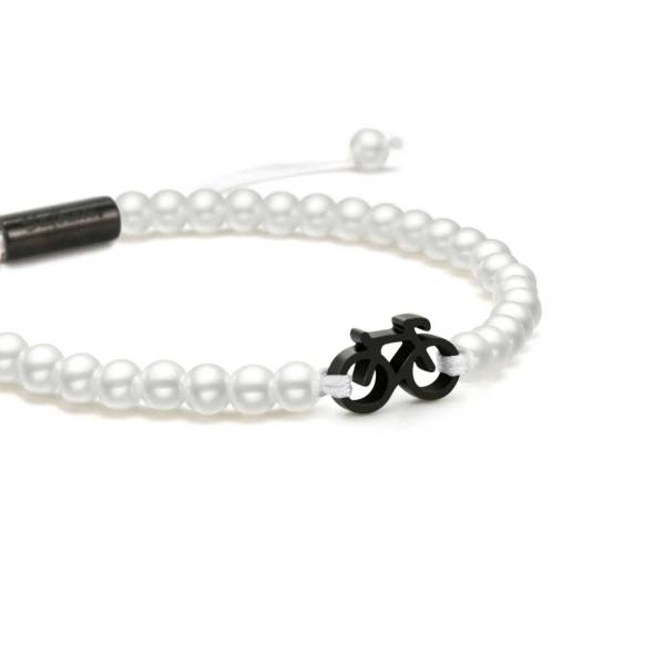 SAILBRACE Armband PEARL BLACK BIKE