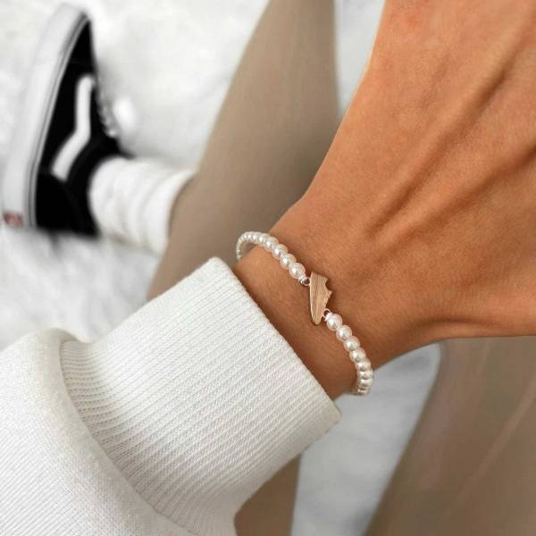 SAILBRACE Armband PEARL ROSE RUNNER