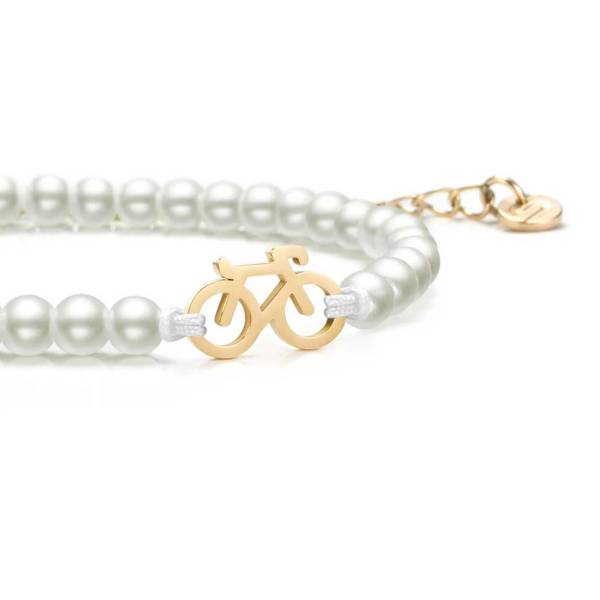 SAILBRACE Armband PEARL GOLD BIKE CHAIN