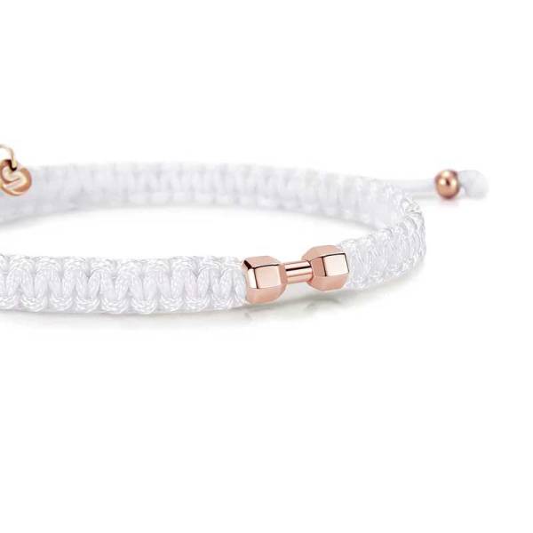 SAILBRACE Armband ROSÉ GYM WHITE BRAIDED