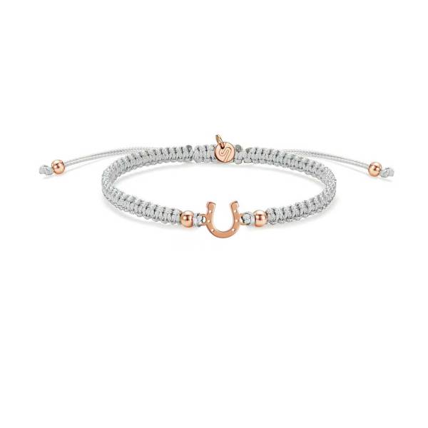 SAILBRACE Armband ROSÉ HORSE RIDER GREY BRAIDED