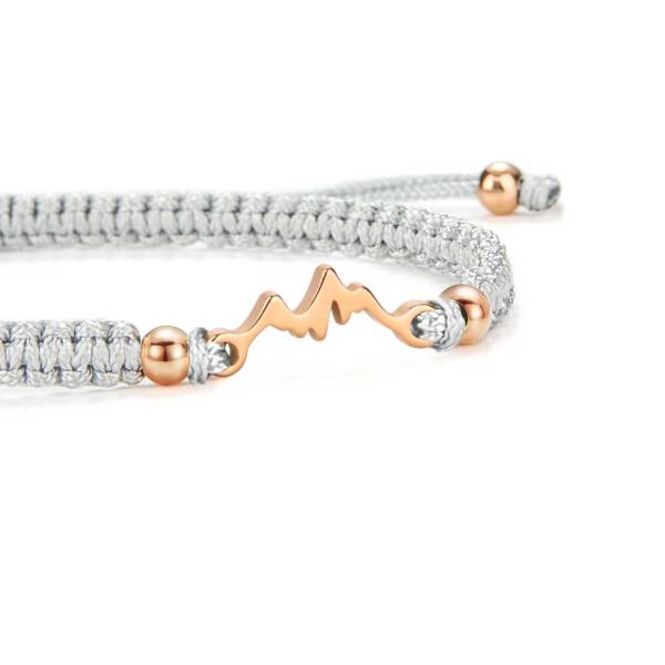 SAILBRACE Armband ROSÉ MOUNTAIN GREY BRAIDED