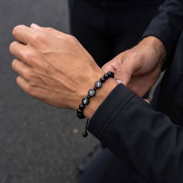 SAILBRACE Armband TRIATHLON BLACK ID