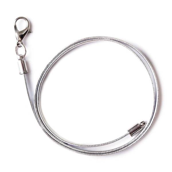 SchauTime LEDERKETTE Formentera Platinum 40 cm