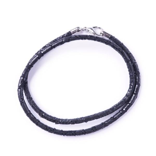 SchauTime LEDERKETTE Ibiza Black 44 cm
