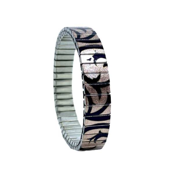 urband LONDON Edelstahlzugarmband HIPPIE Rosé Schwarz Metallic - 10 mm