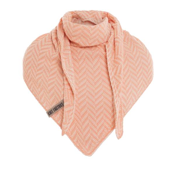 KNIT FACTORY Dreiecksschal VERA ecru apricot