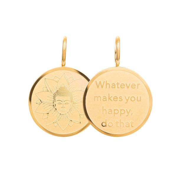iXXXi Anhänger LOTUS BUDDHA gold Ø 1,6 cm