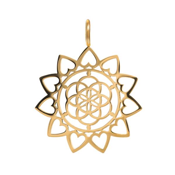 iXXXi Anhänger MANDALA gold Ø 2,5 cm