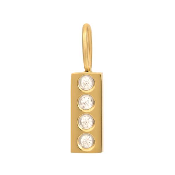 iXXXi Anhänger CHARM DESIGN RECTANGLE gold